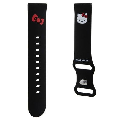 3. Pasek Hello Kitty Silicone Kitty Head uniwersalny 22mm - czarny