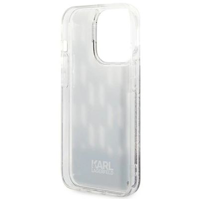 7. Etui Karl Lagerfeld Liquid Glitter Monogram na iPhone 14 Pro Max - czarne