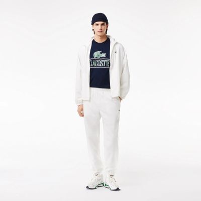 3. Czapka zimowa wełniana Lacoste Ribbed Wool Beanie Granatowa - RB0001-166