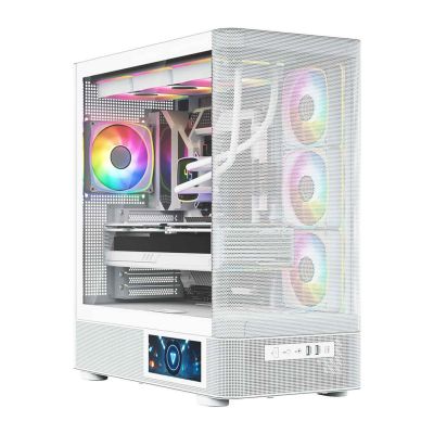 3. MODECOM OBUDOWA VOLCANO AQ 400 ARGB MIDI BIAŁA
