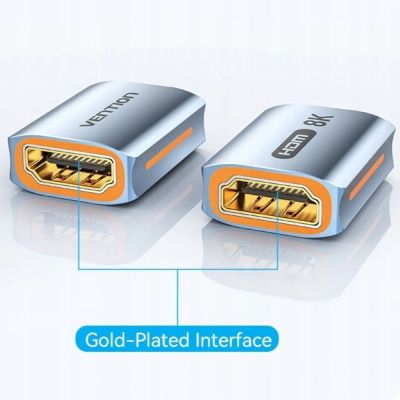 2. Złączka HDMI-HDMI Vention 8K@60Hz Aluminium
