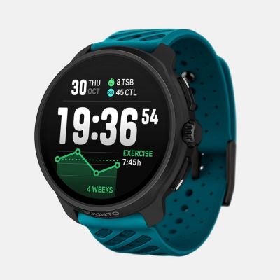 Suunto Race 2 Wave Blue 3,81 cm (1.5") AMOLED 49 mm Cyfrowy 466 x 466 px Ekran dotykowy Czarny GPS