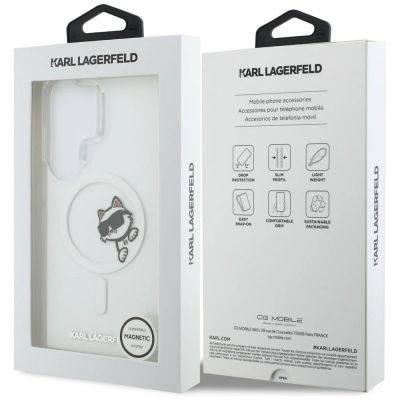 8. Etui Karl Lagerfeld IML Peekaboo Choupette MagSafe ba Samsung Galaxy S26 Ultra - przezroczyste
