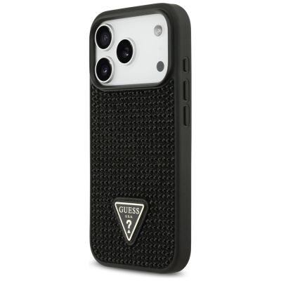 2. Etui Guess Rhinestone Triangle Logo na iPhone 17 Pro - czarne