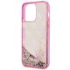 6. Etui Guess Liquid Glitter 4G Transculent na iPhone 14 Pro Max - różowe