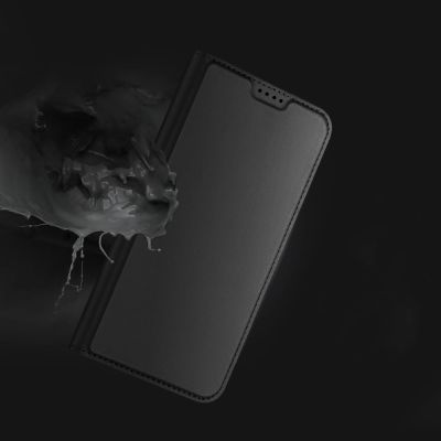 12. Dux Ducis Skin Pro etui do Realme GT Neo 5 / Realme GT3 pokrowiec z klapką portfel na kartę podstawka czarne