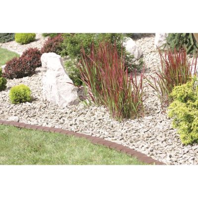 13. OBRZEŻE PALISADA OGRODOWA PŁASKA PODWÓJNA KOSTKA 3,8 M BRĄZ