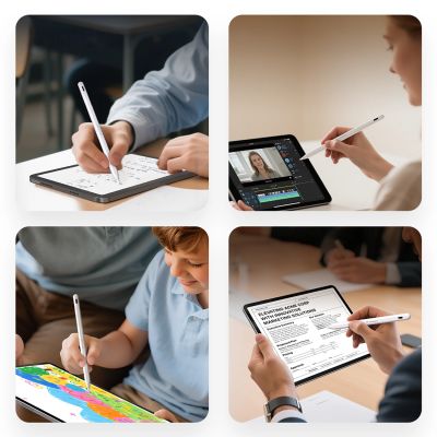 8. Rysik Wozinsky WRA-08  Stylus do iPad USB-C szybkie ładowanie Apple iPad 2018-2025 - biały