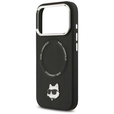 6. Etui Karl Lagerfeld Choupette Pin MagSafe do iPhone 17 Pro - czarne