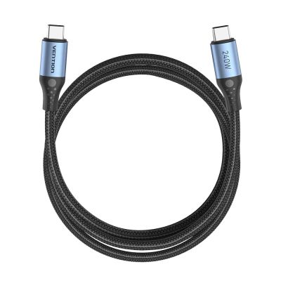 3. Kabel USB-C do USB-C Vention USB 2.0 5A 240W 1m czarny