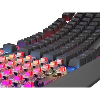 3. GENESIS Thor 230 TKL klawiatura Gaming USB + RF Wireless + Bluetooth QWERTY Szary