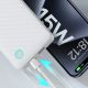 9. Powerbank Baseus Airpow Lite 10000mAh 15W z kablem Baseus Simple USB-A - USB-C 30cm - biały