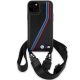 2. Etui BMW M Edition Carbon Tricolor Lines & Strap na iPhone 15 / 14 / 13 - czarne