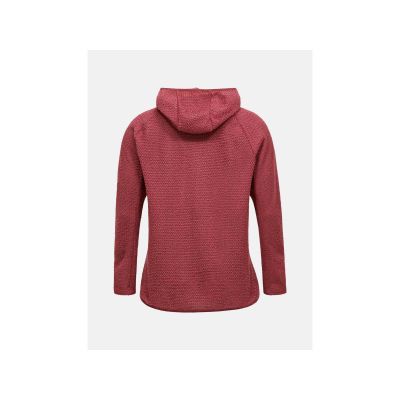 2. Bluza damska PEAK PERFORMANCE W Freelight Polartec Alpha Hood kolor czerwony