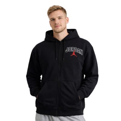 4. Bluza z kapturem Air Jordan Brooklyn Fleece Full-Zip Hoodie Czarna - IB7908-010