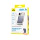 10. Powerbank Baseus PicoGo AM31 Qi2 5000mAh 20W ultracienki kompatybilny z MagSafe z podstawką z kablem plecionym Baseus Simple USB-C 20cm - szary