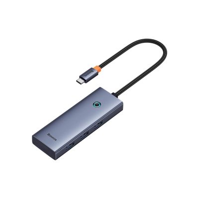 5. Hub Baseus UltraJoy Series 5w1 USB-C do 1x HDMI4K@30Hz+ 4 x USB-A 3.0 - szary