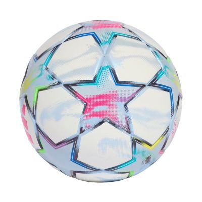 2. Piłka nożna adidas UCL Mini 26/27 League Stage biało-błękitna KE9770