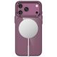 4. Etui Tech-Protect Magmat Magsafe CC na iPhone 17 Pro / 18 Pro - przezroczysto-burgundowe