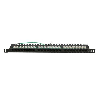 2. Patch panel Extralink EX.9663 (0.5U; kat. 6; 24xRJ-45)