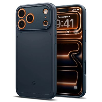 3. Etui Spigen Thin Fit MagSafe na iPhone 17 Pro Max - granatowe