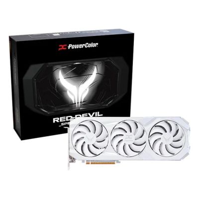 7. PowerColor Red Devil Radeon RX 9070 XT Spectral White AMD 16 GB GDDR6