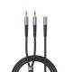 Adapter audio Orico AX1 mini jack 3.5 mm rozdzielacz na słuchawki i mikrofon 0.5 m - czarny