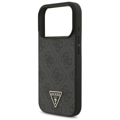 6. Etui Guess 4G Strap Triangle Logo MagSafe na iPhone 17 Pro - czarne