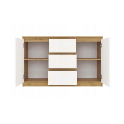 3. KOMODA 2 DRZWI 3 SZUFLADY ARTISAN/BIEL KOMPLET