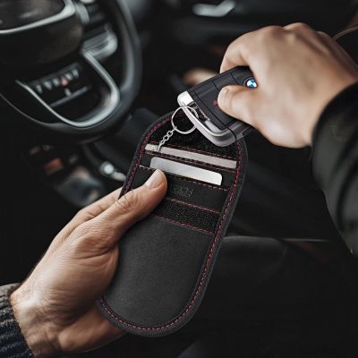 4. Etui RFID Tech-Protect KLR100 - czarno-czerwone