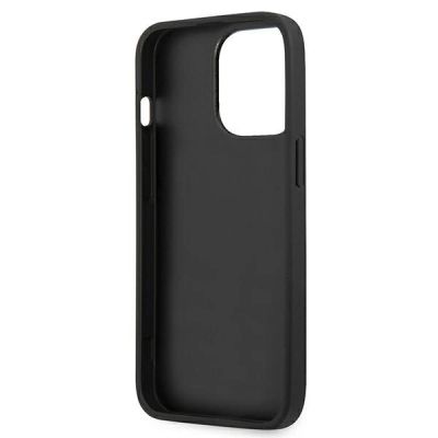 7. Etui Karl Lagerfeld Leather Ikonik Karl's Head Metal na iPhone 13 Pro / 13 6,1" - różowe