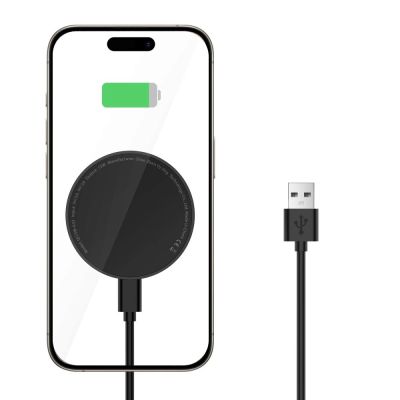3. Ładowarka Tech-Protect QI15W-A33 indukcyjna z MagSafe i podstawką z kablem USB-A / USB-C - czarna