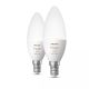 6. Philips Hue White and color ambiance Inteligentna żarówka E14 świeczka (2 szt.)