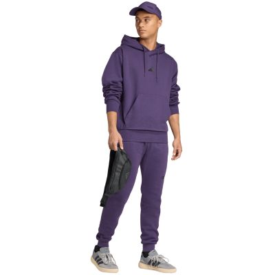 6. Bluza męska adidas Essentials Feelcozy fioletowa JX5661