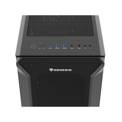 38. GENESIS OBUDOWA IRID 505F MIDI TOWER Z OKNEM USB 3.0 NPC-1997