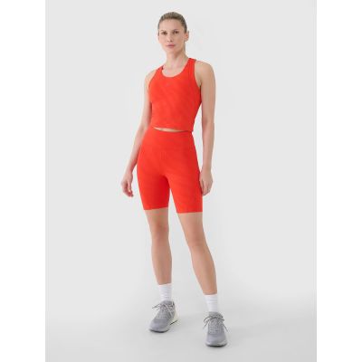 2. Legginsy kolarki treningowe damskie  4F 4FWSS25TFSTF016-62S