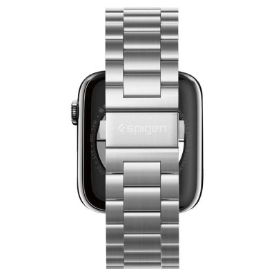 12. Pasek Spigen Modern Fit Band na Apple Watch 4/5/6/7/8/9/SE/ Ultra (42/44/45/49 mm) - srebrny