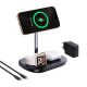 2. Ładowarka indukcyjna Baseus EnerFill FS41 3w1 z chłodzeniem z wtyczką EU 45W i kablem USB-C do USB-C - czarna