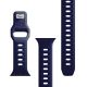 13. Pasek silikonowy 3mk Silicone Watch Strap do Apple Watch 38 / 40 / 41 mm - niebieski