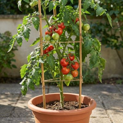 5. PODPORA DO ROŚLIN BAMBUSOWA TYCZKA 60 CM 10SZT PROGARDEN