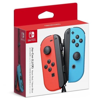 5. Kontrolery Nintendo Joy-Con Pair Neon Red/Neon Blue