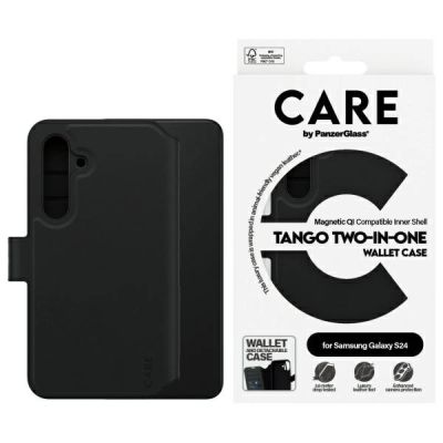 Etui CARE by PanzerGlass Feature Tango 2w1 Wallet na Samsung Galaxy S24 - czarne