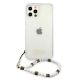 3. Etui Guess White Pearl na iPhone 12 Pro Max - przezroczyste