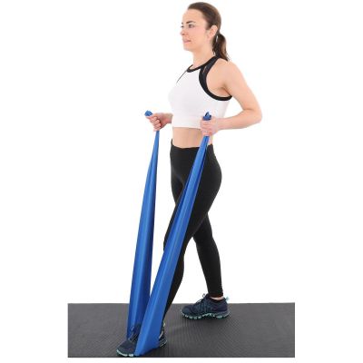7. TAŚMA TRENINGOWA DO ĆWICZEŃ PILATES 2000x150x0,25MM 5-8KG ŻÓŁTA
