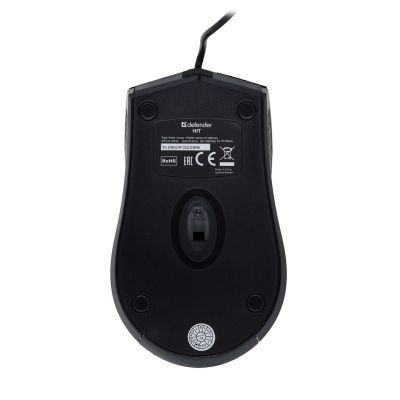 4. DEFENDER MYSZ PRZEWODOWA HIT MB-530 CZARNA OTPICAL 1000DPI 3P 52530