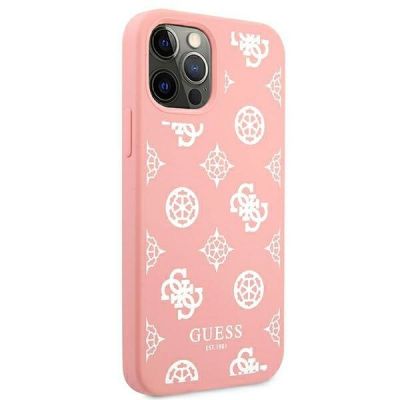 4. Etui Guess Peony Collection na iPhone 12 Pro Max - różowe