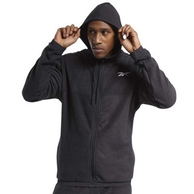 9. Bluza Reebok Workout Ready Fleece Full Zip Hoodie M FS8450