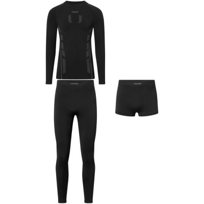 2. Bielizna termoaktywna męska Viking Eiger 2.0 czarno-szara 500-27-3361-0908