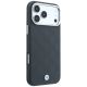 4. Etui BMW Sign Deboss Quilted Metal Logo MagSafe na iPhone 18 Pro Max / 17 Pro Max - ciemnoszare