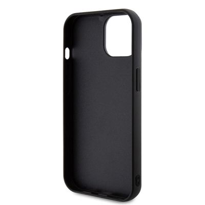 7. Etui Karl Lagerfeld 3D Rubber Glitter Logo na iPhone 15 - czarne